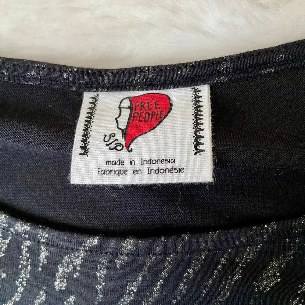 Free People Jersey Knit Blouse - Picture 4 of 5